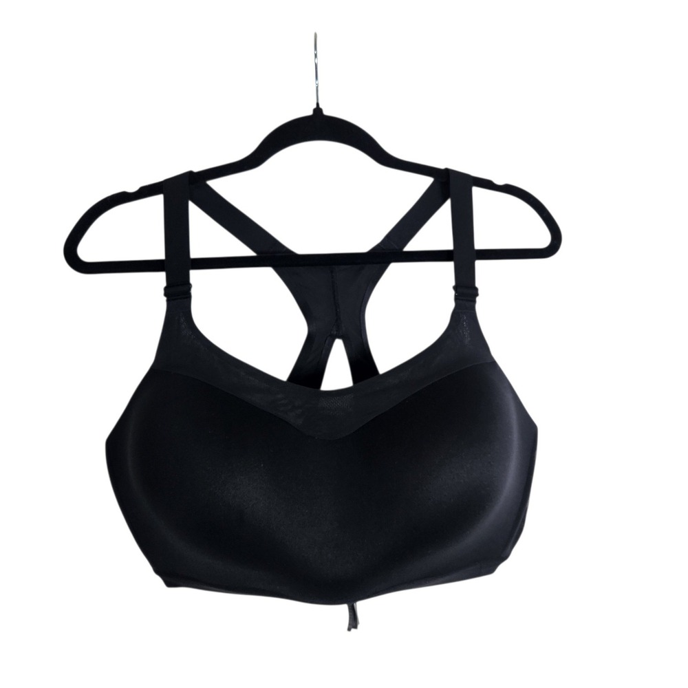 Victorias Secret On Point Incredible Sport Bra Black 38DDD High Impact Racerback
